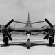 The blended lines of the XP-67 are apparent in this head-on view. (US Air Force)
